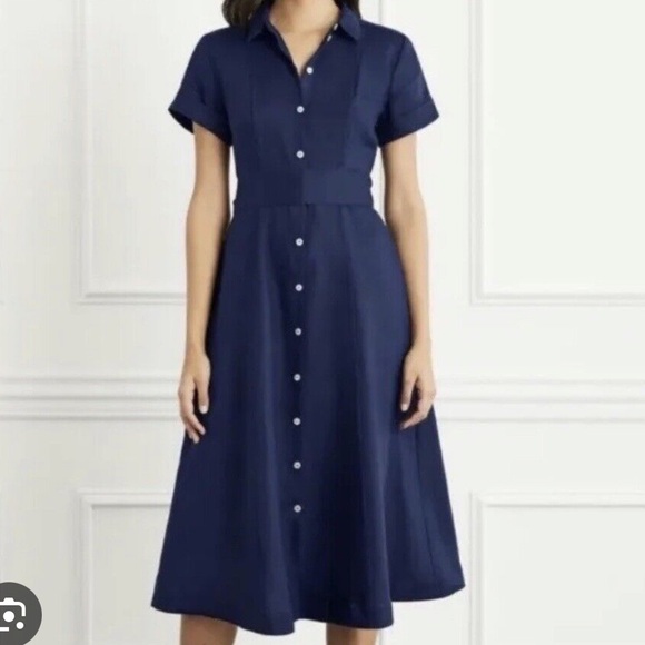 Hill House Classic Navy Midi Dress - XXS - Picture 1 of 6